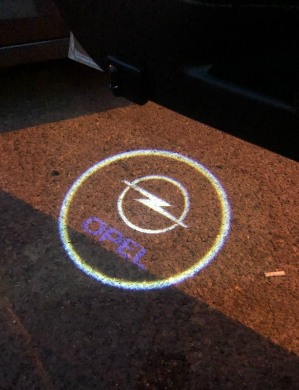 1 Pair OPEL LOGO Led Ghost Shadow Light LED Car Logo Projector Auto  Decorative Accessories Emblem Welcome Door Lights for Opel Insignia