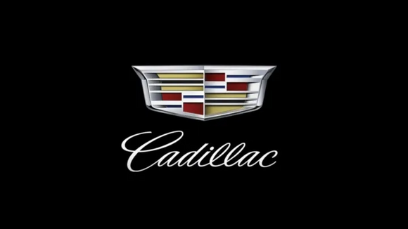 Cadillac logo on a black background puddle light
