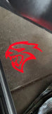 dodge charger challanger red logo door light 