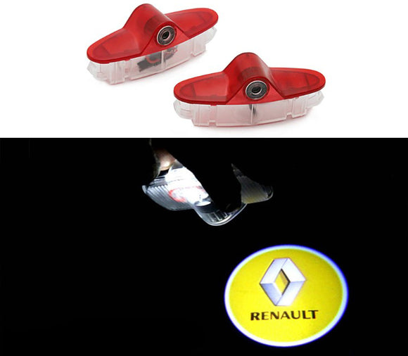 Renault logo welcome car door light projector hologram laser plug and play megane laguna latitude talisman