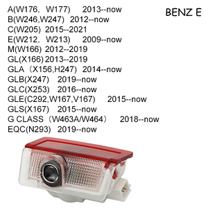mercedes benz logo door light projector laser led plug and play 1 year warranty