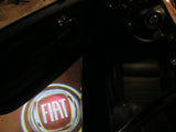 fiat logo courtesy welcome door light projector laser led plug and play oem