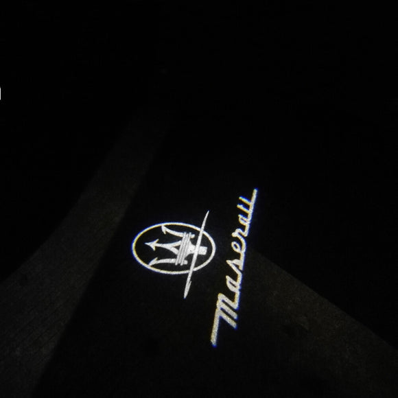 2x LED Laser Door Projector Lights For Maserati Ghibli – HD Logo Courtesy Lamps