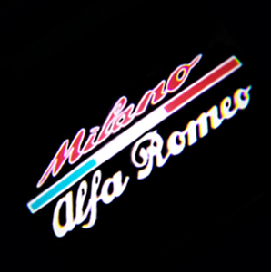 alfa romeo milano italian flag door light projector laser led plug&play 1 year warranty