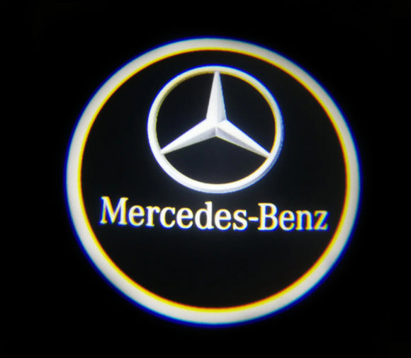 2X Car LED Door Light Projectors Logo Puddle Courtesy Nanoglass Kit for  Mercedes Benz Classultra Bright Kit That Image NEVER FADE 