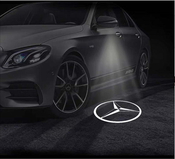 Kit de luces de proyección LED para puerta, láser, con emblema, logo, para  Mercedes Benz CLA ecs Gla Gle GL W213 W204 W222 X177 A45 C200 E260 glc45