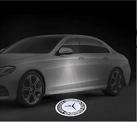 Kit de luces de proyección LED para puerta, láser, con emblema, logo, para  Mercedes Benz CLA ecs Gla Gle GL W213 W204 W222 X177 A45 C200 E260 glc45