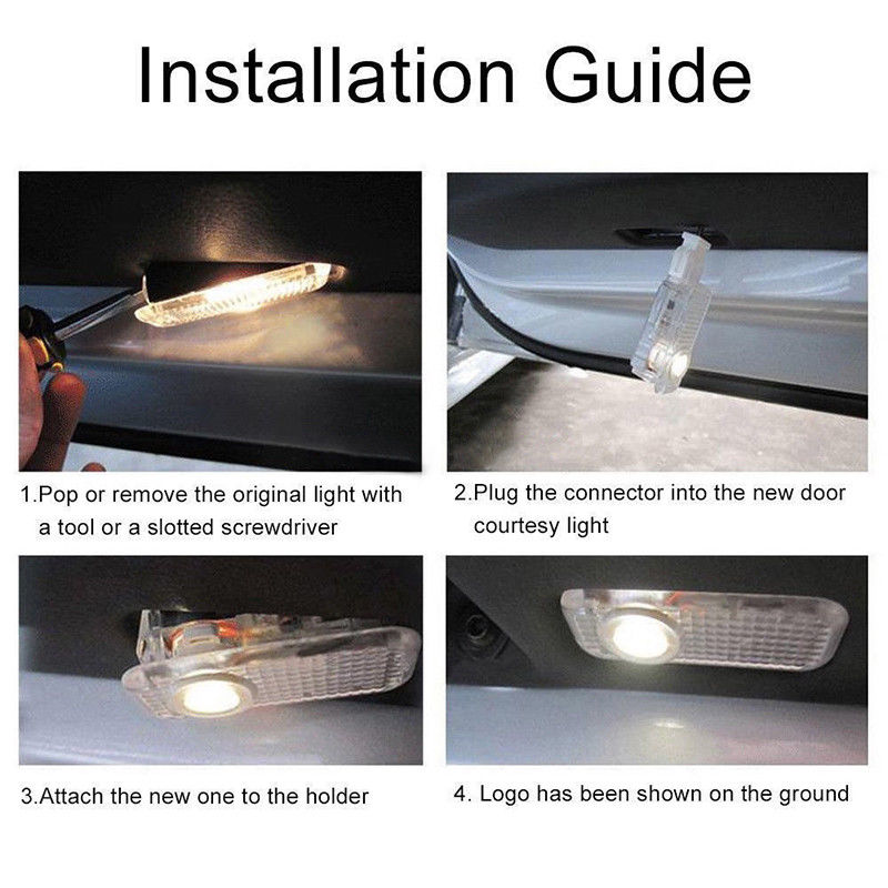 2x Seat door light (plug&play) – Car Door Light