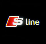 audi sline s line logo door light projector laser led plug&play 1 year warranty